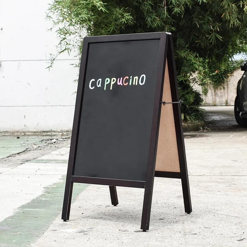 Hot Selling Wooden Chalkboard Signs Double Sided Chalkboard Custom A-Frame Signs