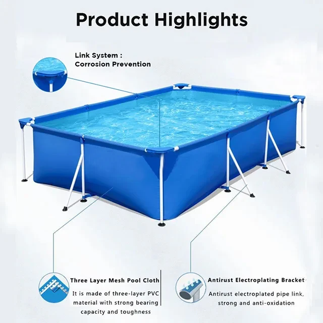 Swimming Pool For Kids Above Ground Swimming Pool Metal Frame Paddling Pool