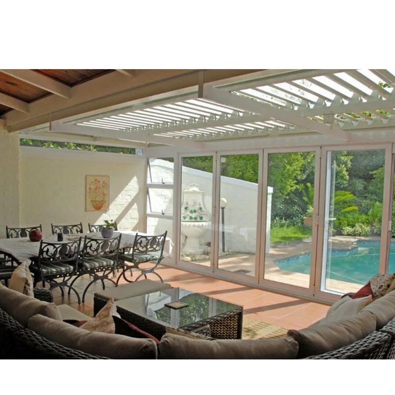 Pergola Автоматическая крыша жалюзи с датчиком дождя pergolas на открытом воздухе