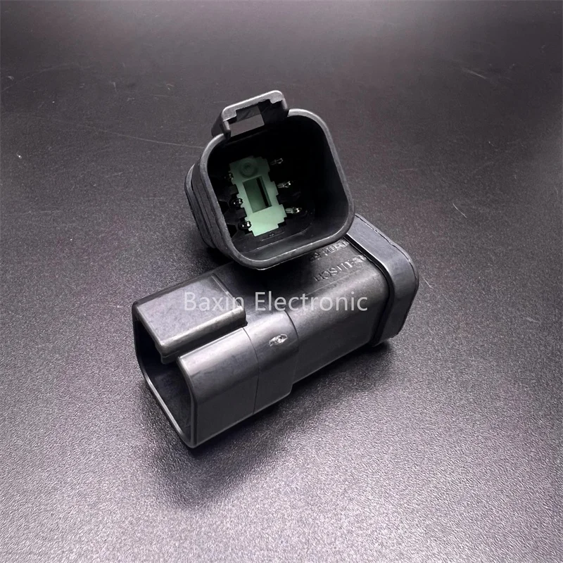 DT04-6P-EP13 deutsch Auto Connector 6PIN with pins assembled REC 6P  BLK BUSBAR 1X6 NICKEL