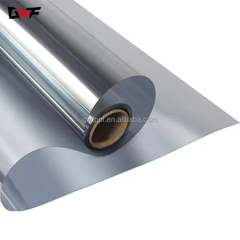Silver 15% Architectural Glass Film Home Window Sticker One-way Reflective Solar Heat Insulation Sunscreen Film