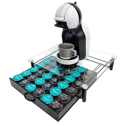 Dolce Gusto Capsule Pod Holder for 36pcs Capsule Dolce Gusto Coffee Drawer Storage Organizer Coffee Machine Stand