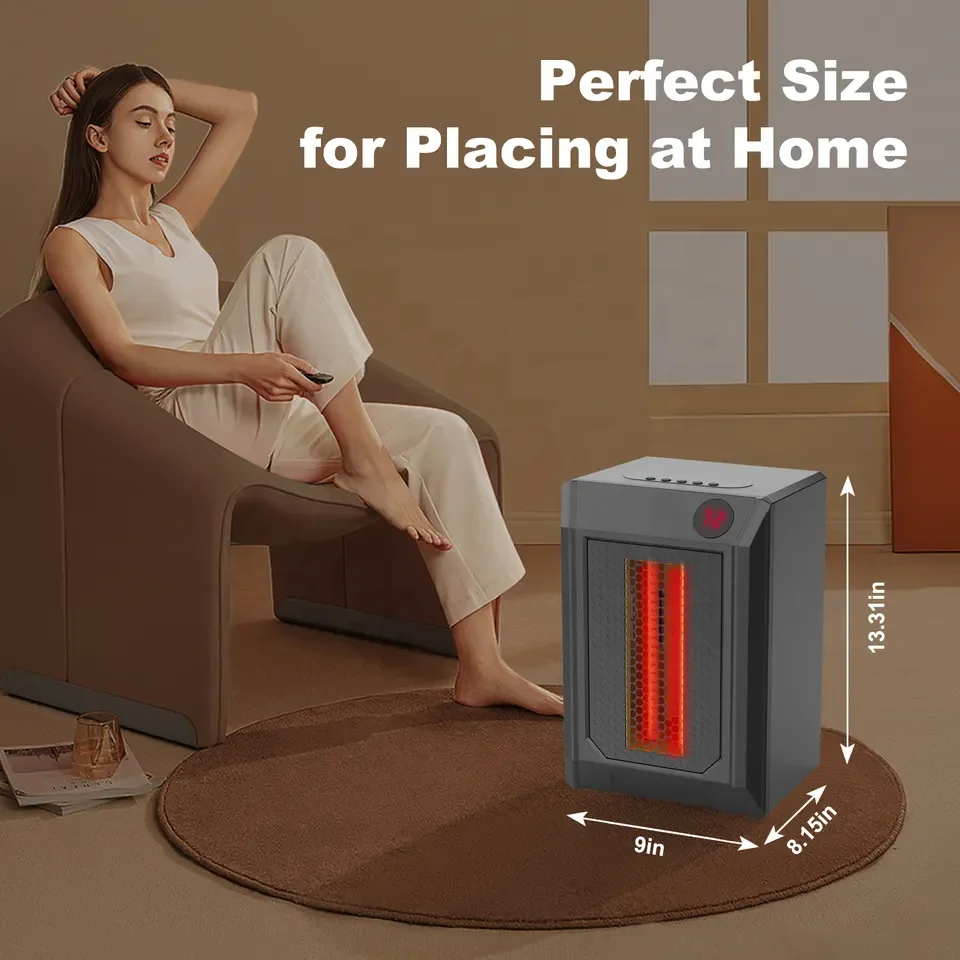 Hot Selling Infrared Quartz Heat Element Portable Overheat And Tip Over Safety Room Mini Electric Heater
