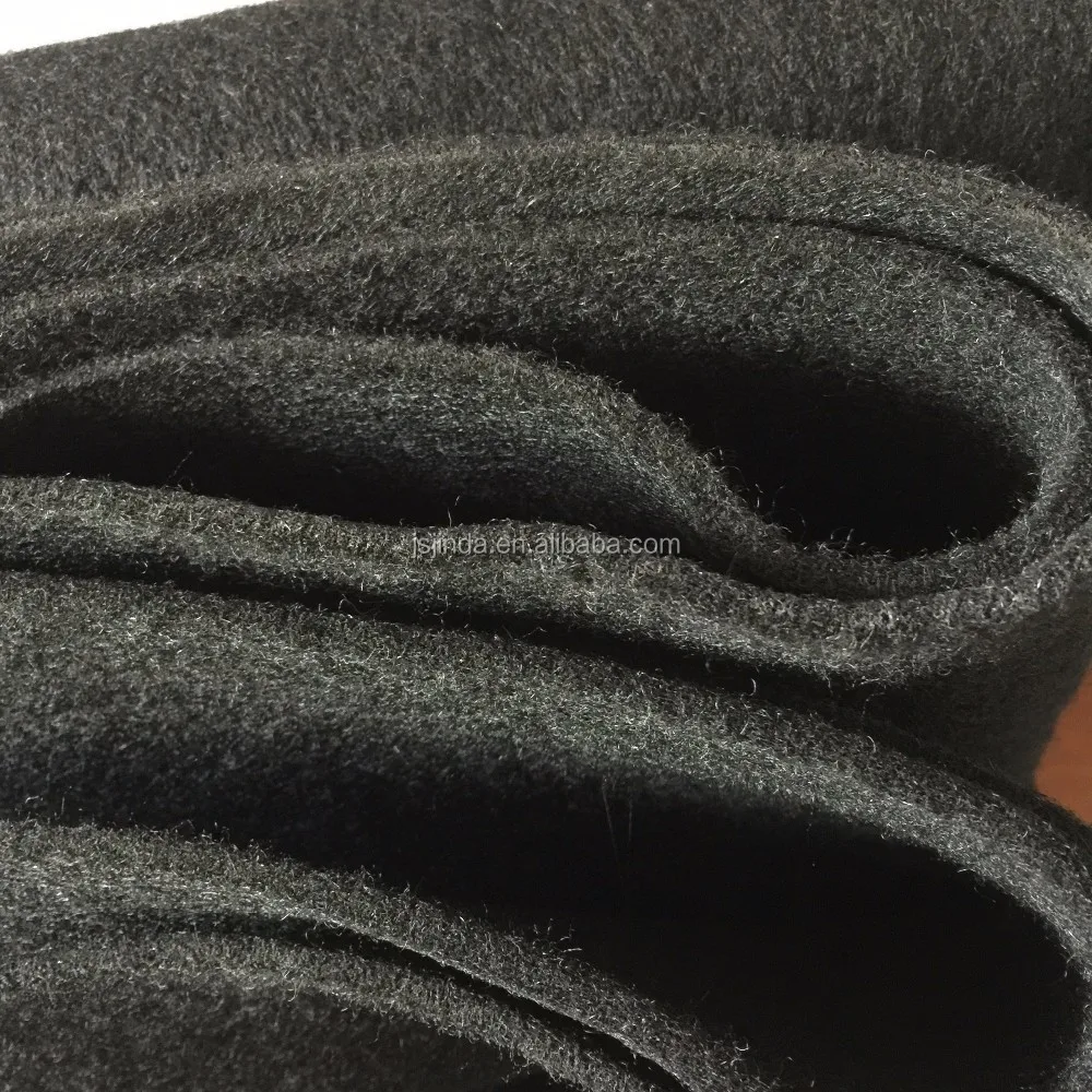 High quality 1mm 2mm needle punched nonwoven grey felt fabric in rolls