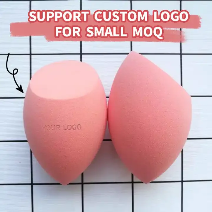 Good Quality Giant Cosmetic Egg Pink Beauty Tools Waterdrop Makeup Sponge Huge Oblique Cut Makeup Artists Sponge Blender