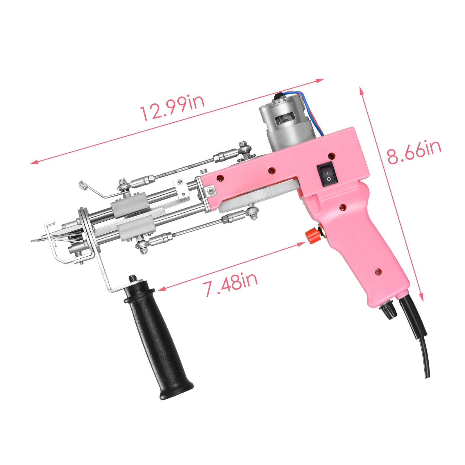 Factory Direct Bivolt Hand Tufting Gun for Carpet 2 in 1 Weaving Machine Both Cut and Loop Pile