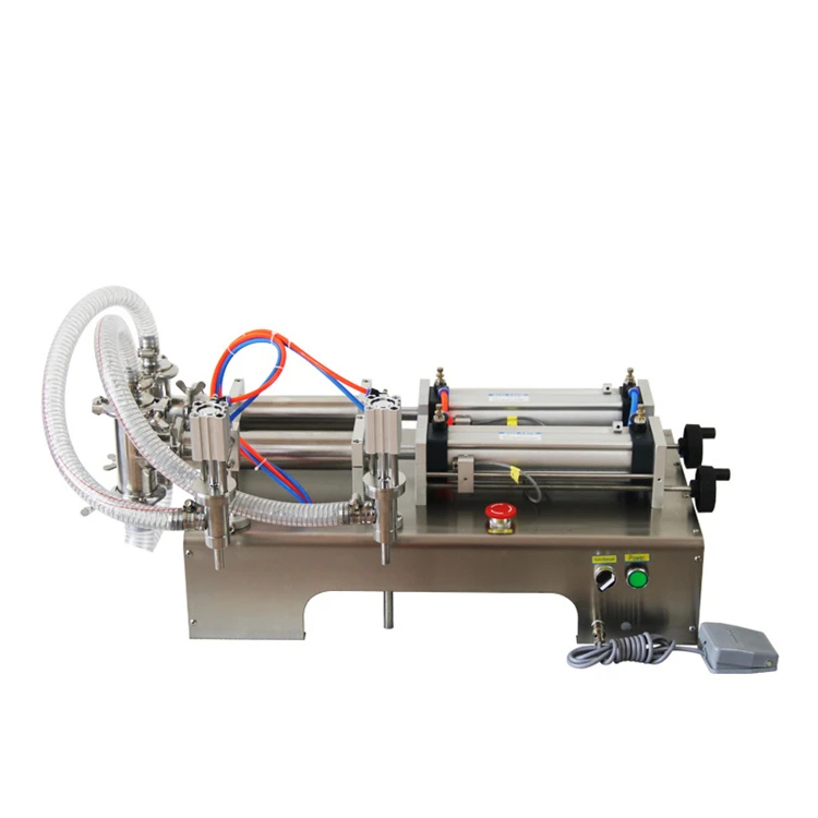 Factory direct price semi-automatic liquid filling machine/double head beverage filling machine/juice filling machine