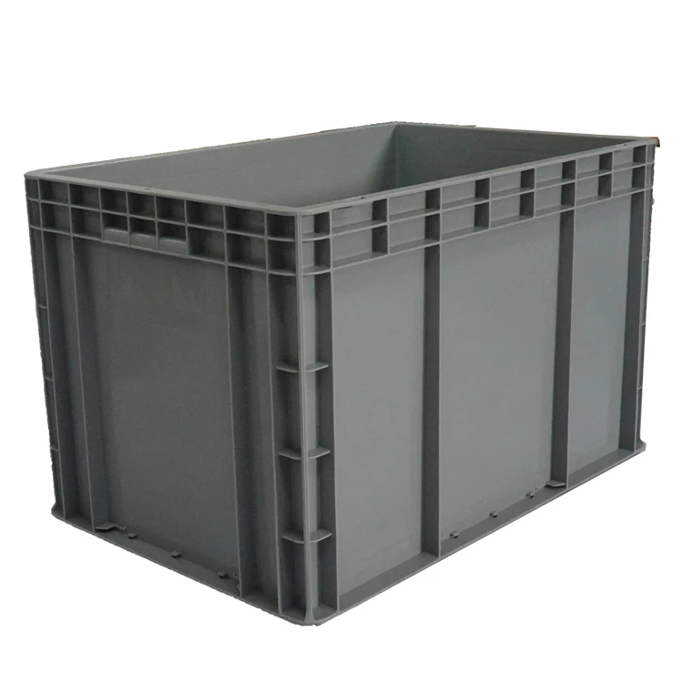 600*400*380mm warehouse euro logistics plastic storage turnover box crate for screws
