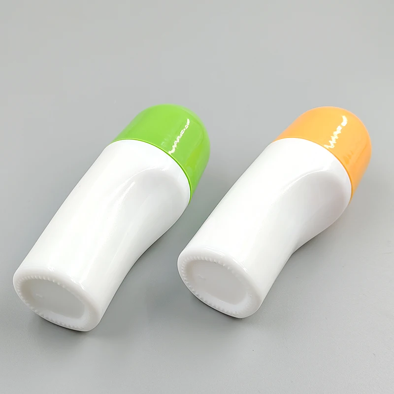 wholesale empty deodorant bottle 50ml colorful Ceramics Roll on Bottle custom logo deodorant bottles maker