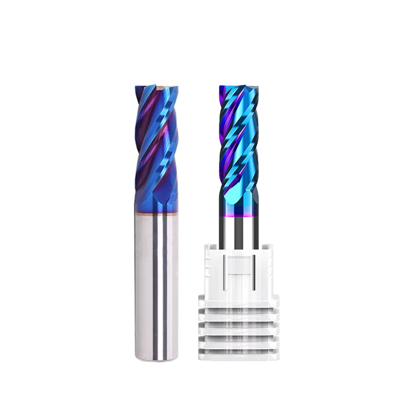 Factory Direct Hrc65 Solid Carbide 4 Flute 5mm Teper Cutters End Mill Cutter