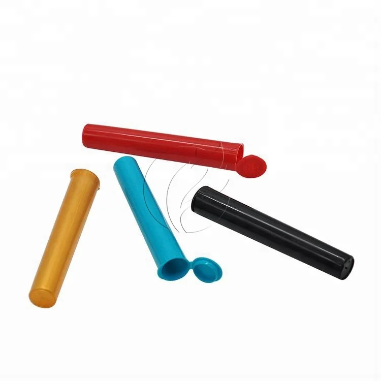 Colorful 116mm Pop Top Packaging Tube Child Resistant Tube with Pop Top