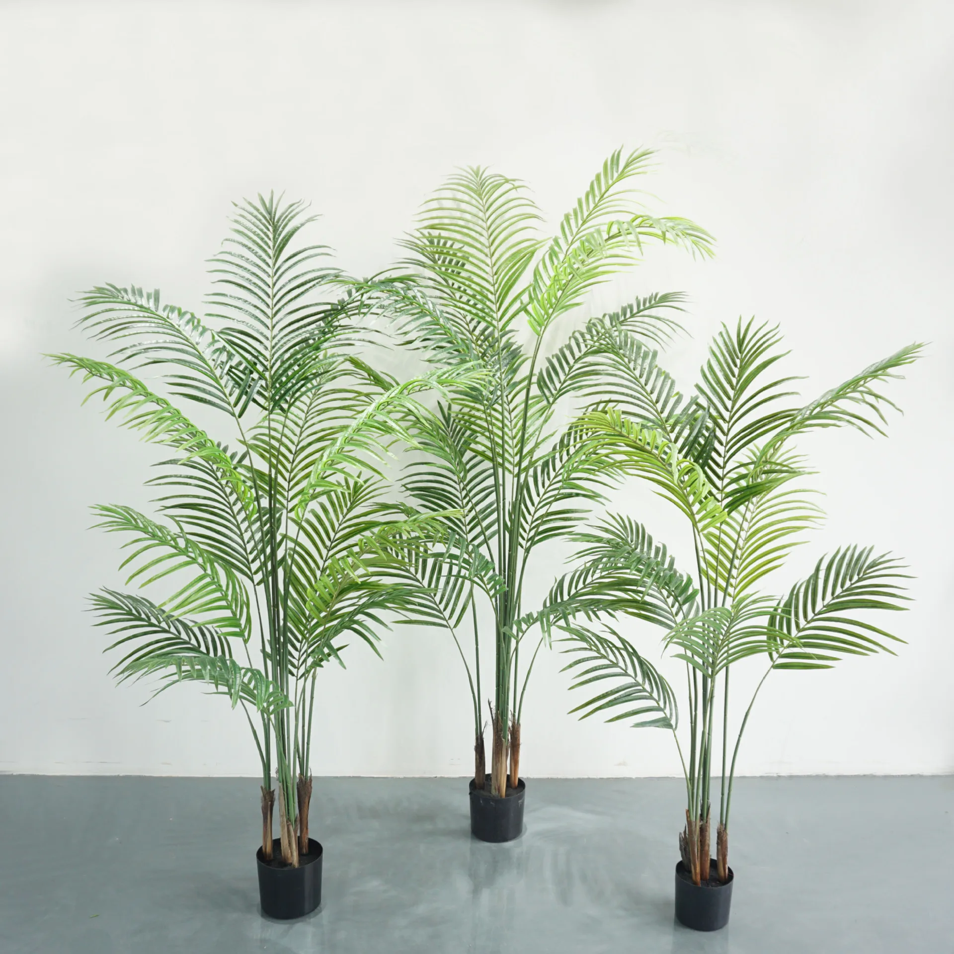 Wholesale simulation green plant bonsai tree artificial potted palm plant