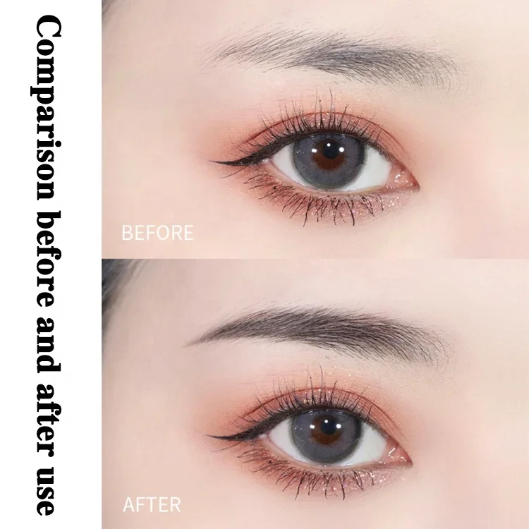New Double Headed Mascara Eyebrow Pencil 2 in 1 Waterproof Private Label Natural Brown Eyebrow Pencil Makeup Wholesale