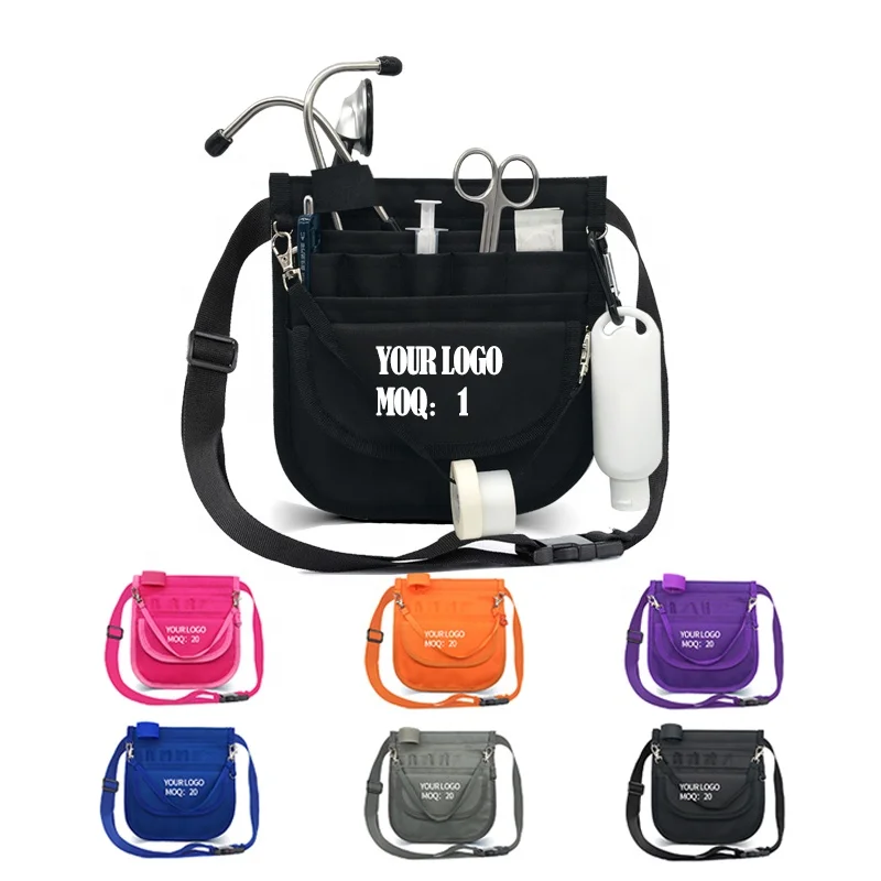 Premium Wholesale Custom Medical Organizer Belt Nurse Waist Bag With Stethoscope Holder