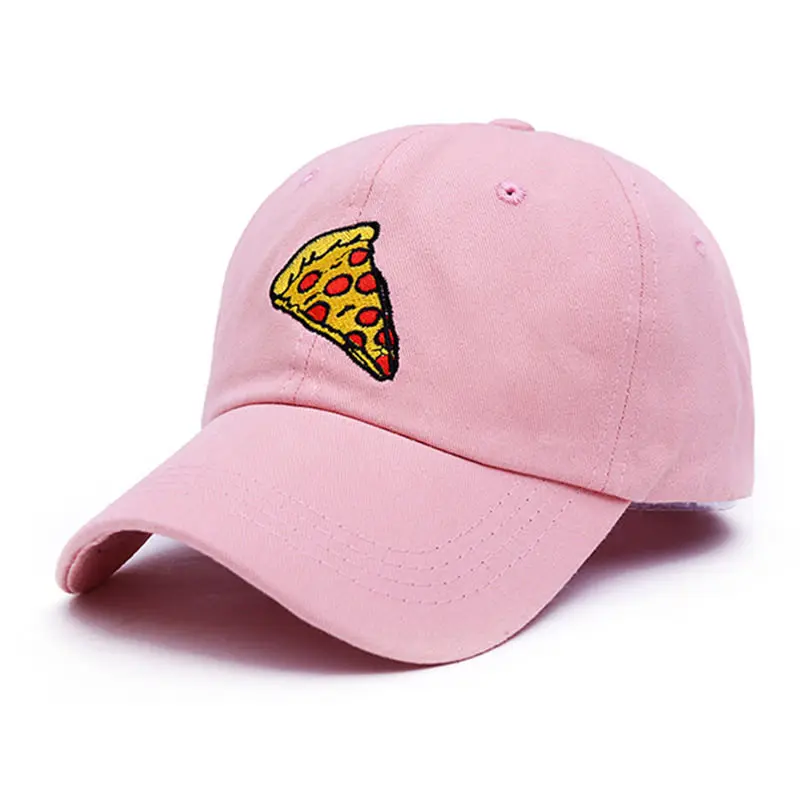 new pizza embroidery dad cap Trucker cotton Hat For Women Men Adjustable Size Baseball Cap Outdoor sports sun hat