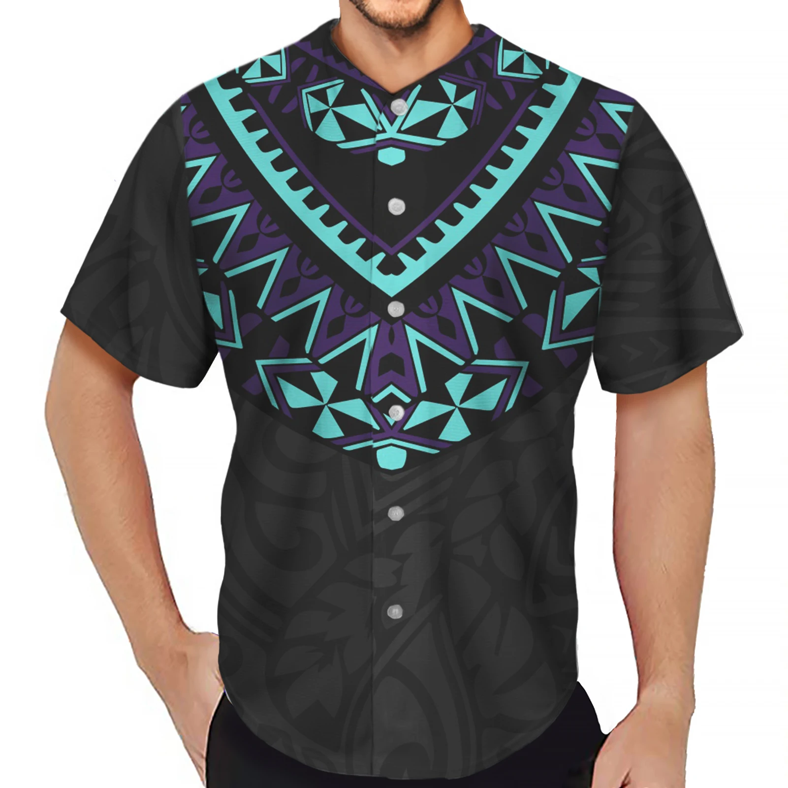 
China Quan Zhou Vendor Bright Color Tribal Printing Mix Design Mens Sporty Jersey Casual Sport Wear Custom Team Logo/Text/Photos 