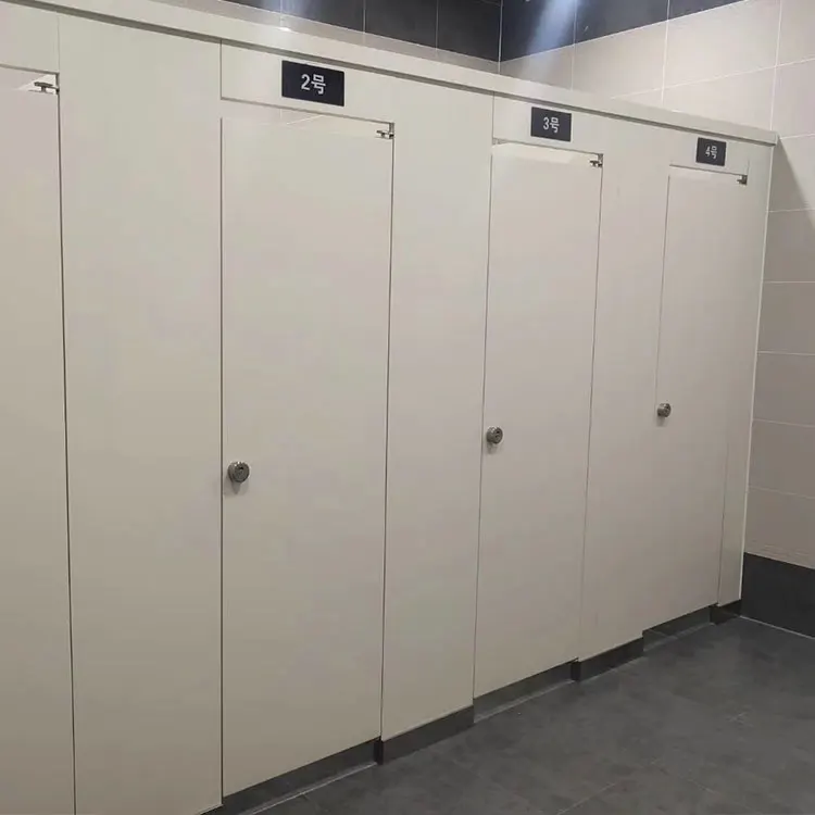 HPL bathroom doors compact panel toilet cubicles wood bathroom partitions for office