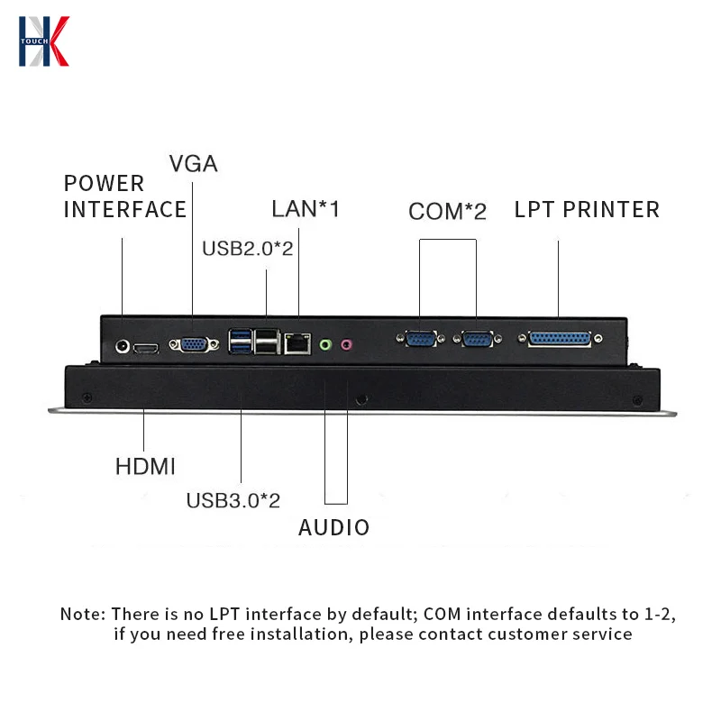 Customized 12.1 inch solid fanless mini industrial control tablet integrated touch screen panel Pc