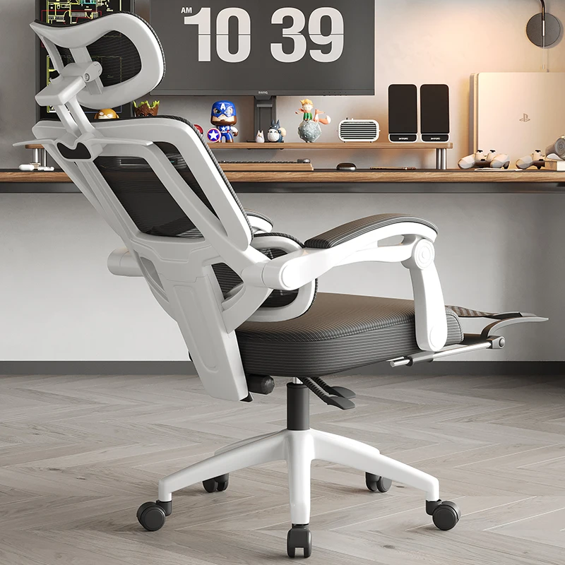 Modern Ergonomic Office Chair Comfortable Swivel Recliner With Adjustable Headrest High Back Mesh Design At An Price