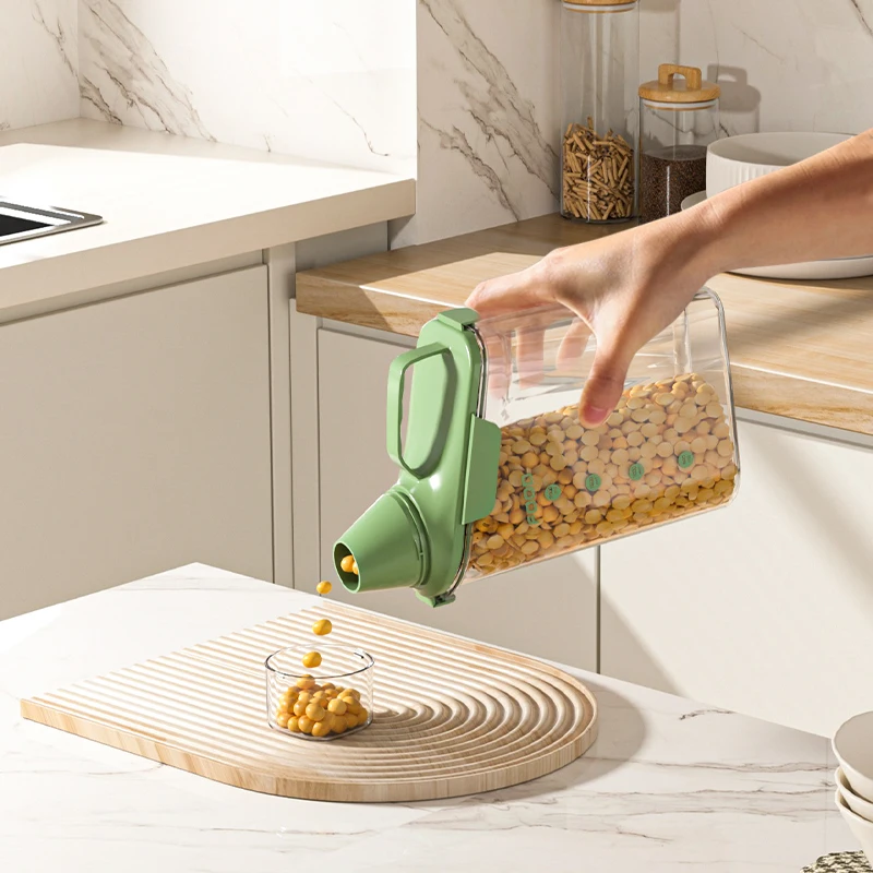 Marketing hot selling PET material food storage fridge organiser laundry detergent cereal containers storage dog food container