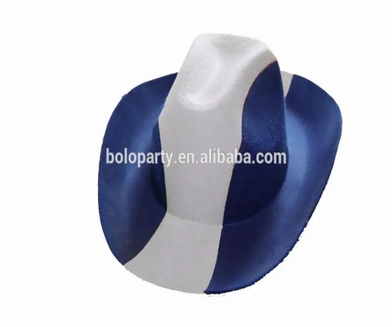 Spain cowboy hat with Spanish nation flag EVA flocking cap