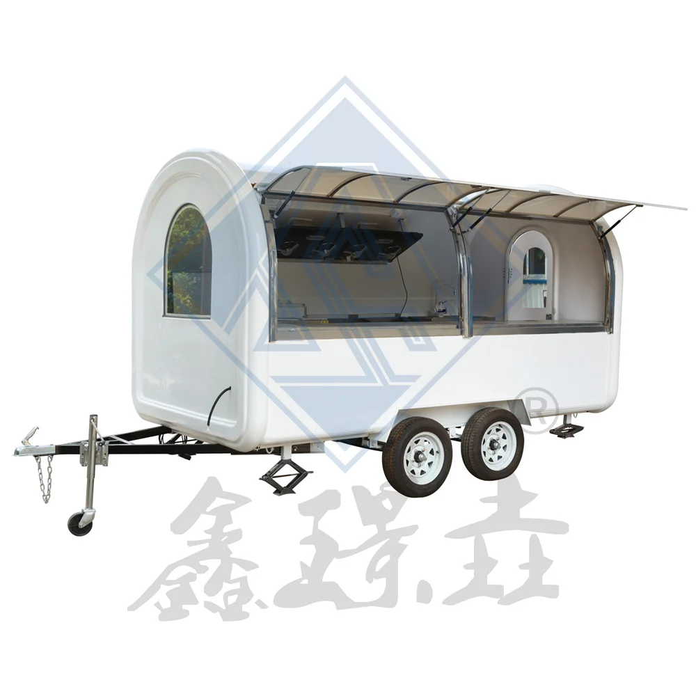 Commercial street stalls night markets barbecues fried skewers ice cream portable electric snack trucks food carts
