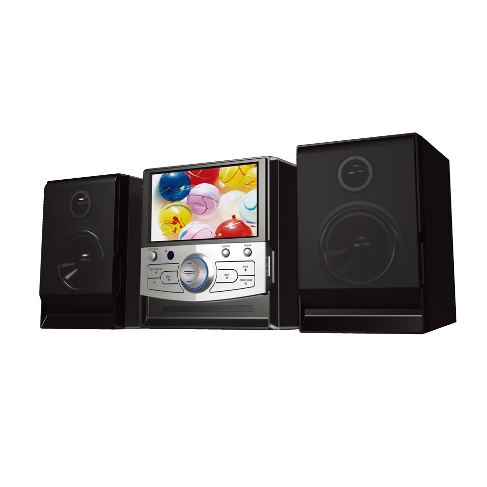 20W*2 with LCD color display 2.0 channel hi fi speaker system