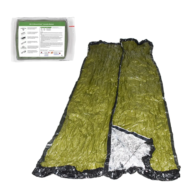 High Performance Insulating Blanket 3 Layer Casualty Trauma Blanket Blizzard Emergency Survival Blanket