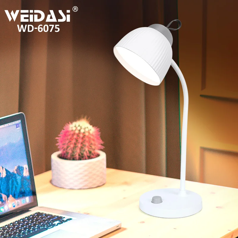 Eye-caring rechargeable led reading light for home table lamp with TYPE-C input port lamp desk