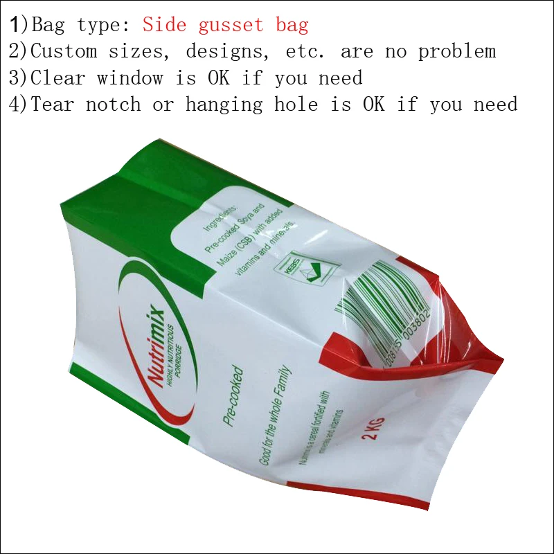 China manufacturer food grade heat sealed custom printed aluminum foil stand up zip powder food bags with clear window