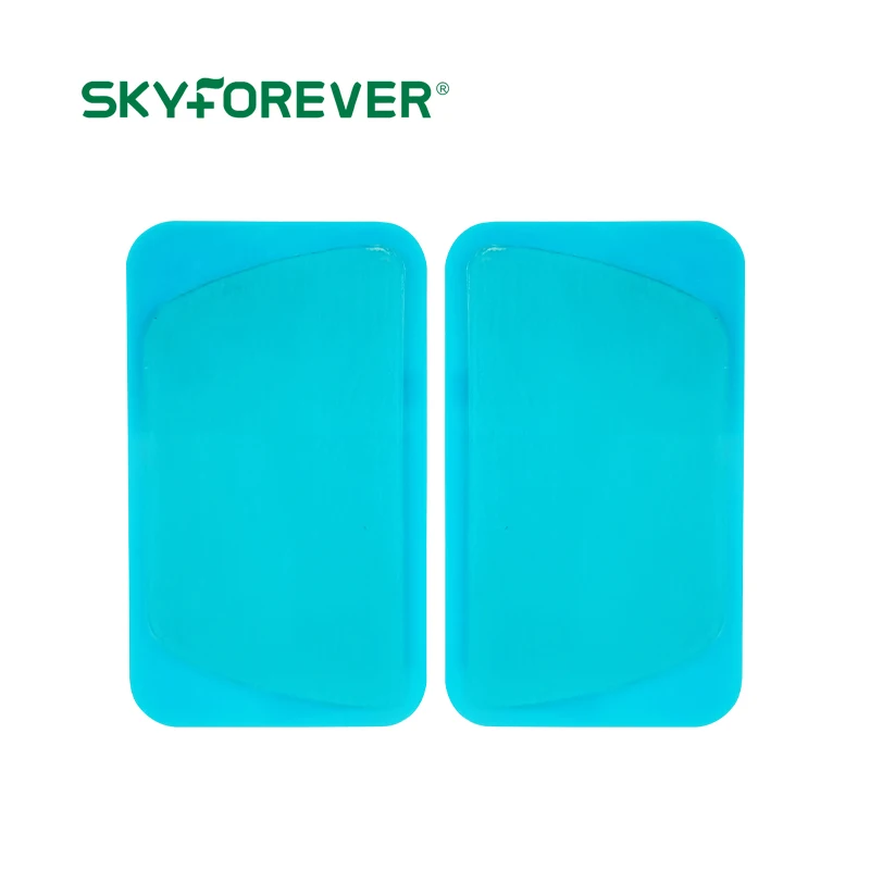 SKYFOREVER High Conductivity 62*105mm Tens Hydrogel Patch Microcurrent Conduction gel Pad for medium frequency therapy equipment