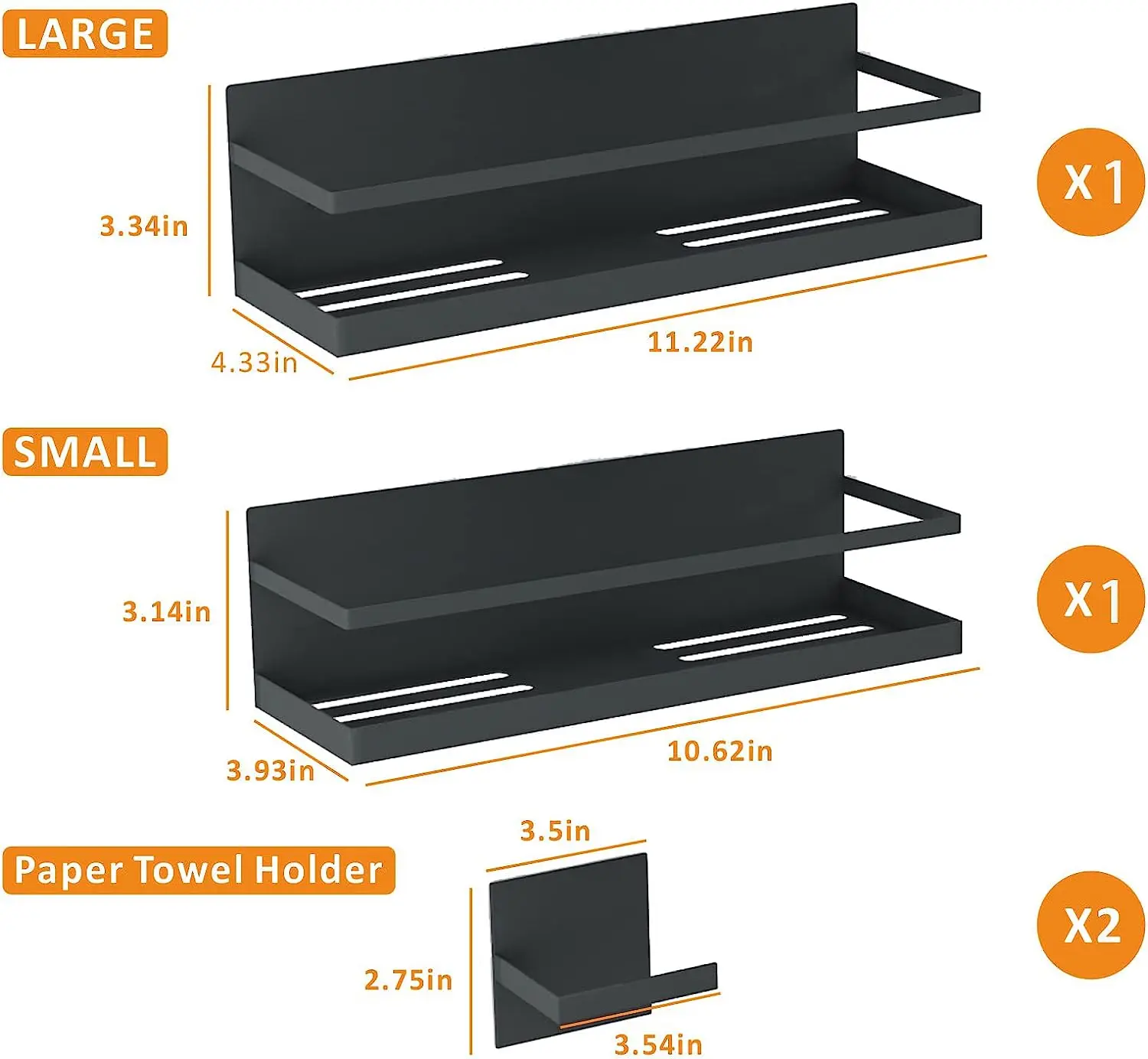 Magnetic Spice Rack For Refrigerator Magnetic Fridge Shelf With Towel Racks Set Of 6