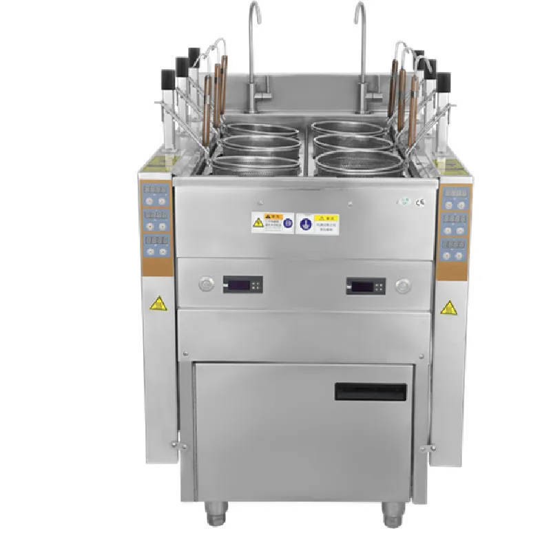 Six Gas Automatic  Noodle lifting Cookers  for food shop