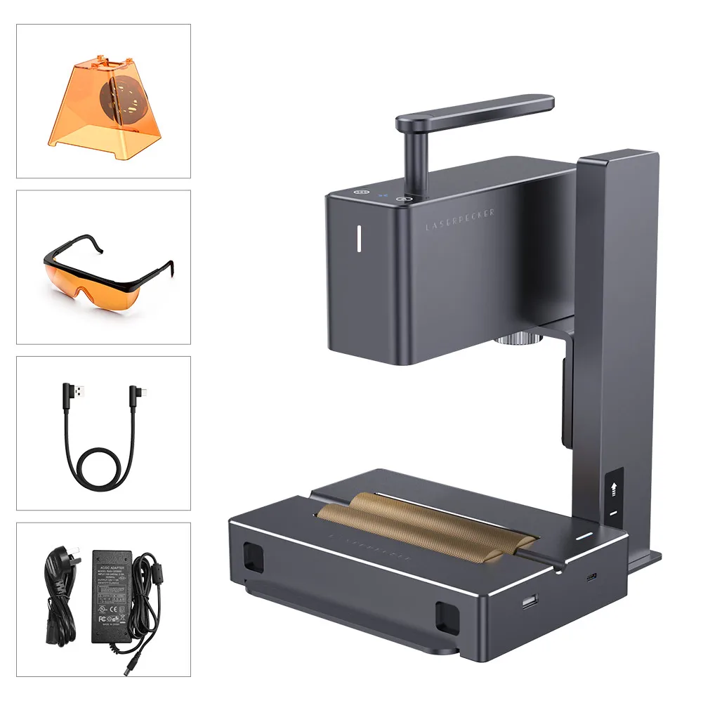 Mini laser engraving machine pecker2 leather wood acrylic potable engraver