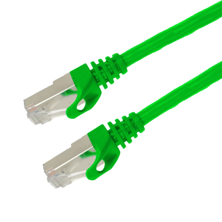 Экономичный 27AWG Cat6 экранированный патч-корд, многожильный кабель CCA с разъемом RJ45