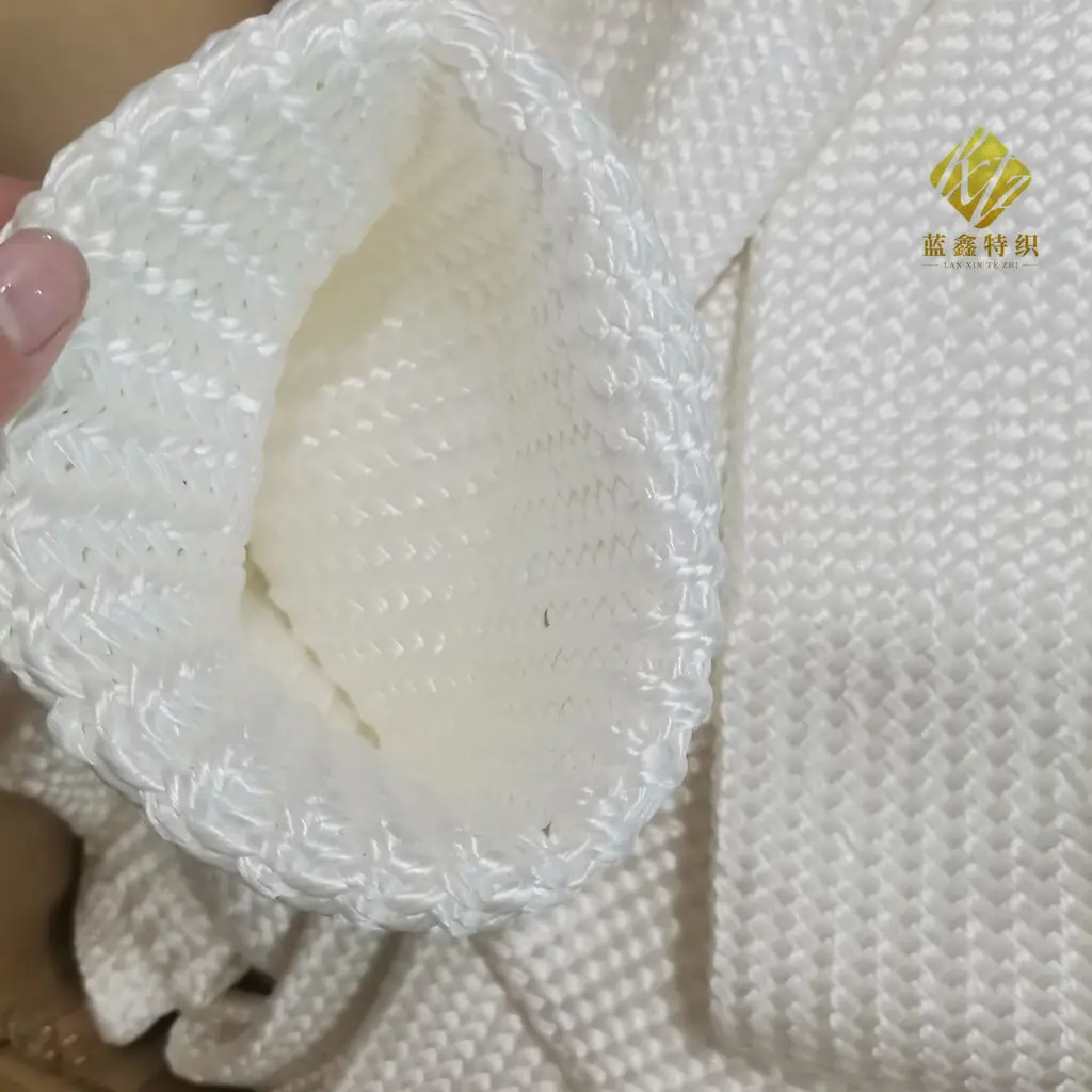 High strength Dyneemas 144MM UHMWPE Fibre Sleeve UHMWPE Tubular Webbing for pressure resistance Durable and resistant to cutting