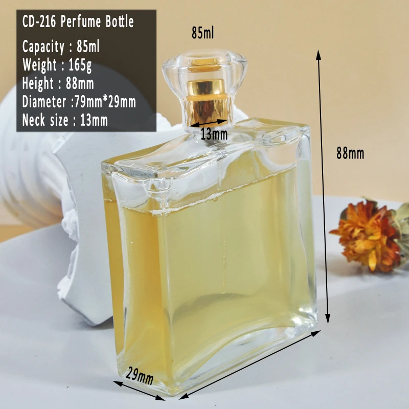 Wholesale Empty Luxury Perfume Bottles 85ml Glass Perfume Bottle Spray Bottle