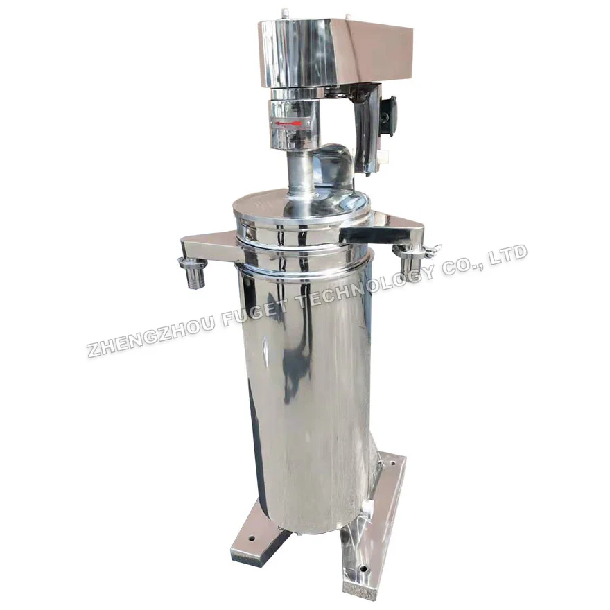 coconut olive oil water separation filter separation filter tubular type vertical centrifuge separator