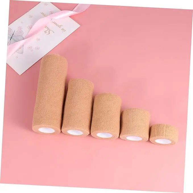 Bitter Taste Medical Cohesive Bandage Customization Colour Marks Veterinary Crepe Bandage for Cats Dogs