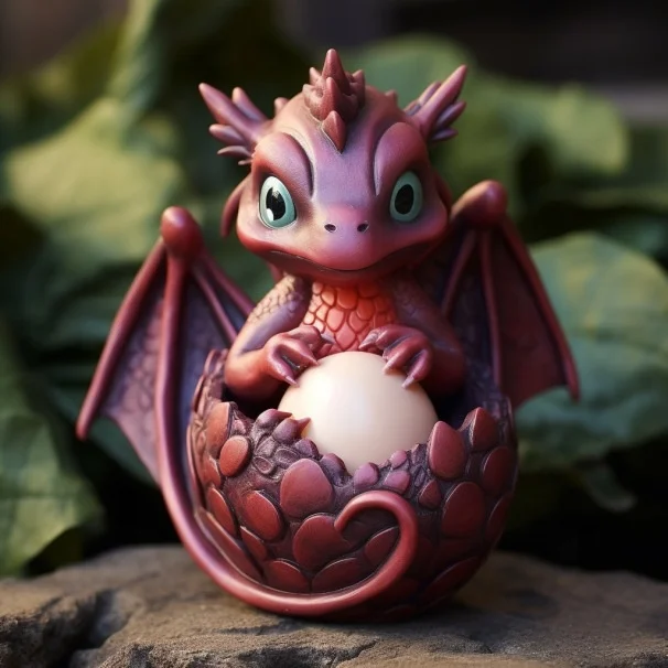 Lava Dragon Egg Resin Statue Ornamental Dinosaur Eggs Home Decor Collection Kid Gift Toy M-317