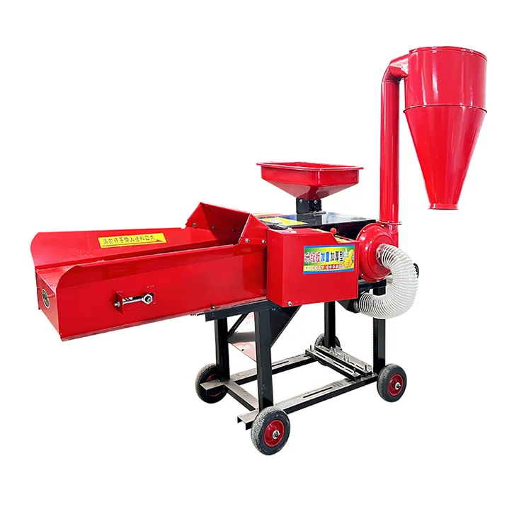 super fine corn grain fish feed grinder gas engine silage chaff cutter machine