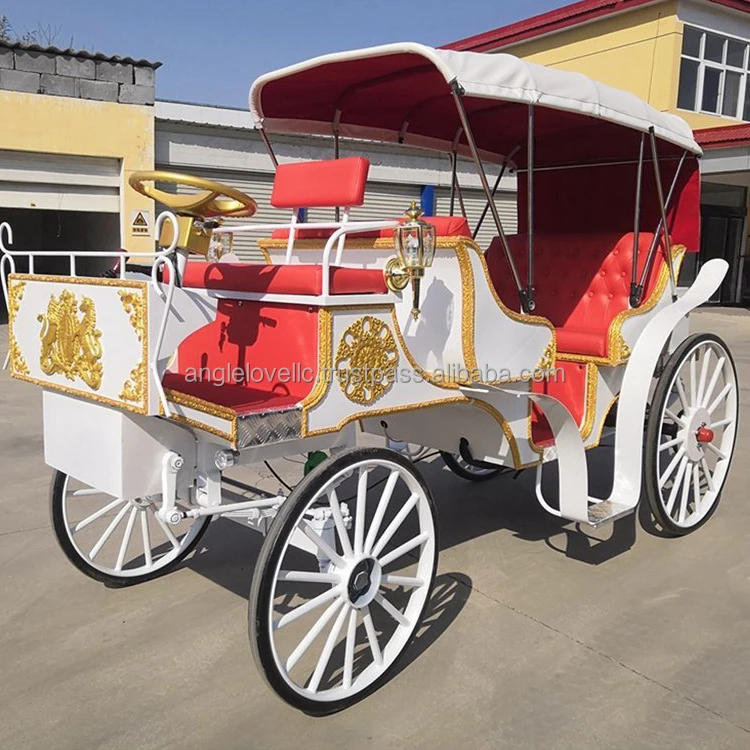 Horse Carriage Wedding Style Park Sightseeing Tour Carriages For Sale Drawn Wheeled Vehicle Retro Cart