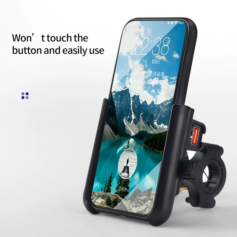 Aluminium Alloy Mobile Phone Holder Bike Motorcycle Cell