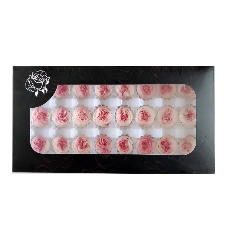 Real natural preserved roses the stabilized flowers preserved austin rose head with factory price