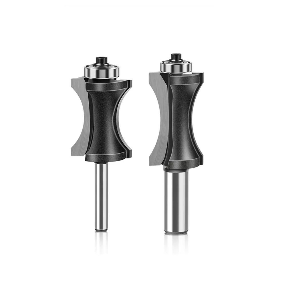6mm router bits Bull nose radius bit Curved knife cutter  Woodworking Staircase floor knife Router Bits Enclosed bearing rollers