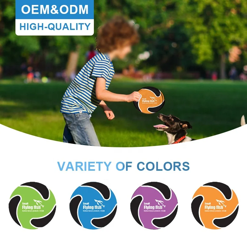 Customized Outdoor Kids Adults Camping Games Pet Toy Soft Sports Flying Disc Dog Popular Pet Soft Fabric Flying Disc