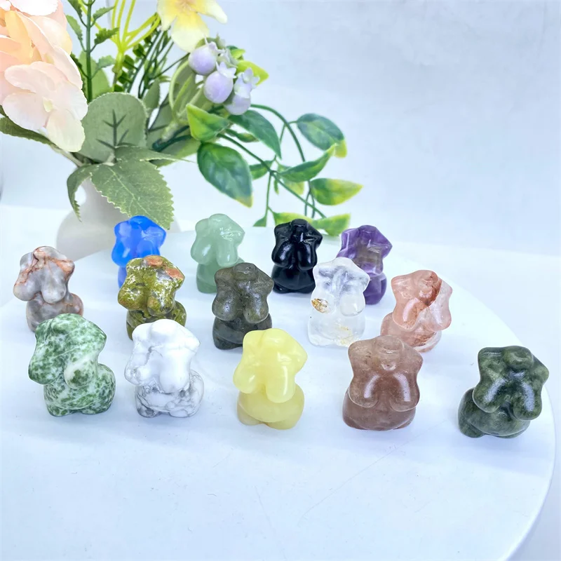 Оптовая продажа модель женского тела с натуральными кристаллами