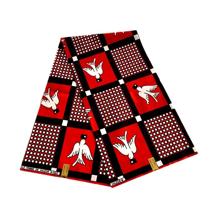 6 yards 100%  polyester ankara african wax print fabric for garment party dress