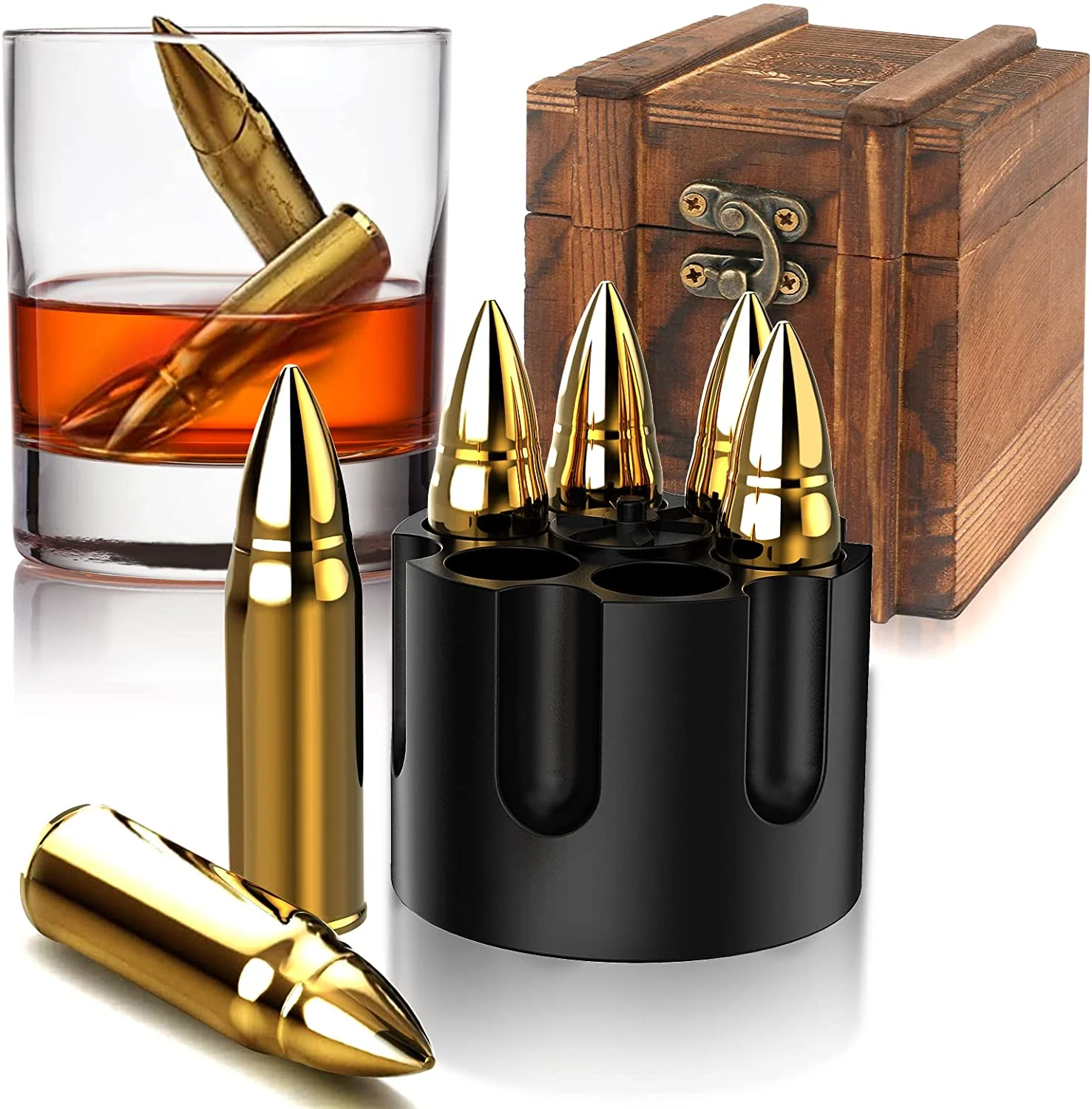 unique birthday gift for husband boyfriend useful cool gadgets whiskey gifts for men whiskey stones whiskey bullets