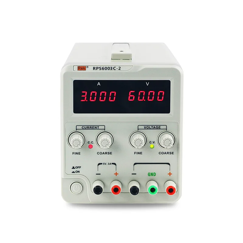 REK RPS6003C-2 linear 4 digital display regulated variable ac DC bench power supply adjustable 60V 3A repairing